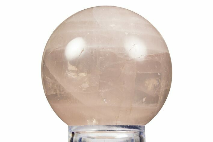 Polished Rose Quartz Sphere - Madagascar #323569